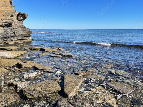 Vladivostok, Bogdanovicha  Bay on Russian Island in September photo