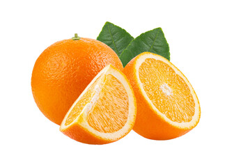 orange fruit isolated on transparent png