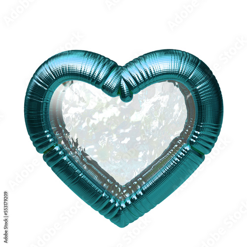 Turquoise heart photo