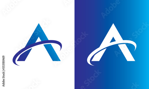 A letter abstract creative unique alphabet letters logo symbol vector design editable modern icon	 photo