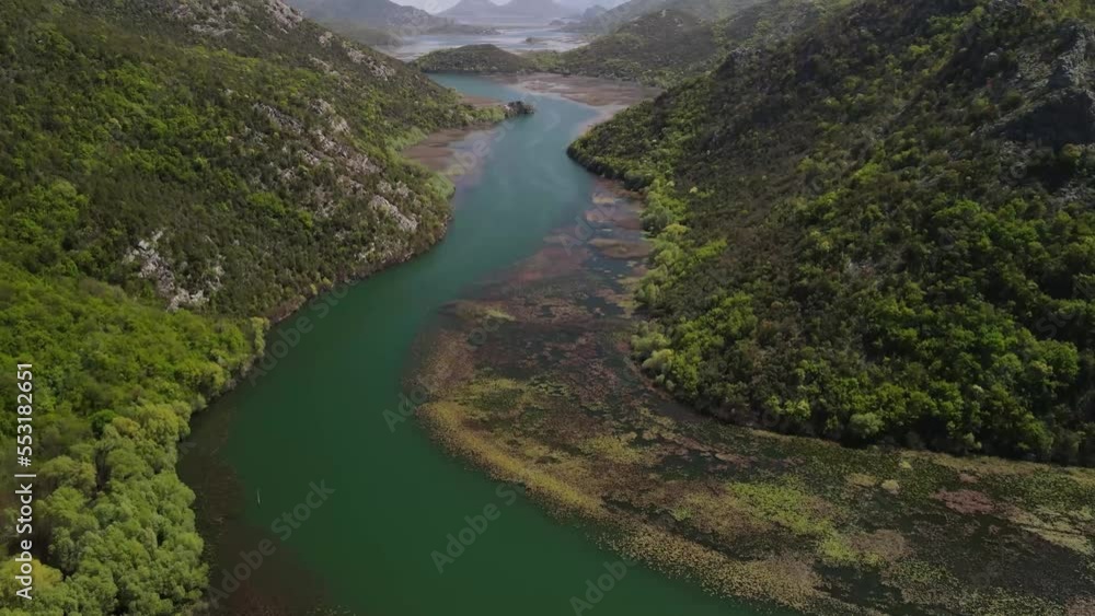 Drone shot Pavlova strana viewpoint. river and mountains, Montenegro. Drone shot Pavlova strana viewpoint. river and mountains, Montenegro.