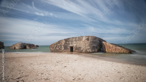 Obraz na plátně Bunker in Dänemark