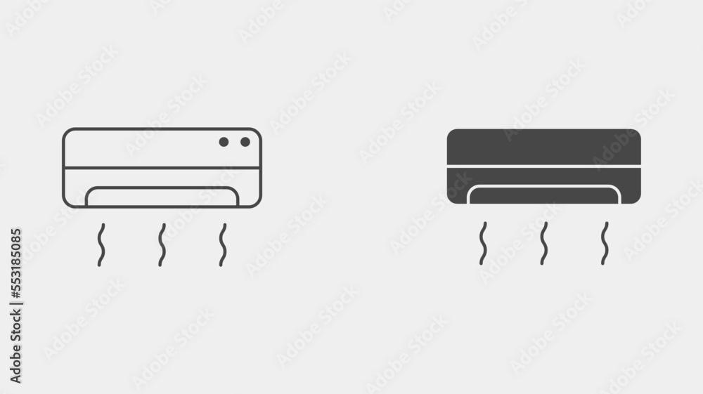 Air conditioner vector icon sign symbol Air conditioner vector icon sign symbol