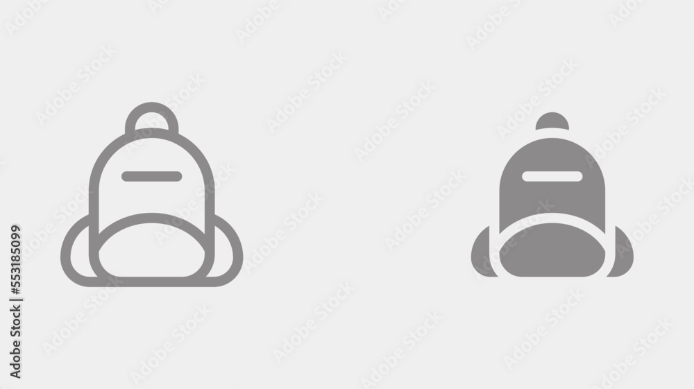 Obraz premium Backpack vector icon sign symbol