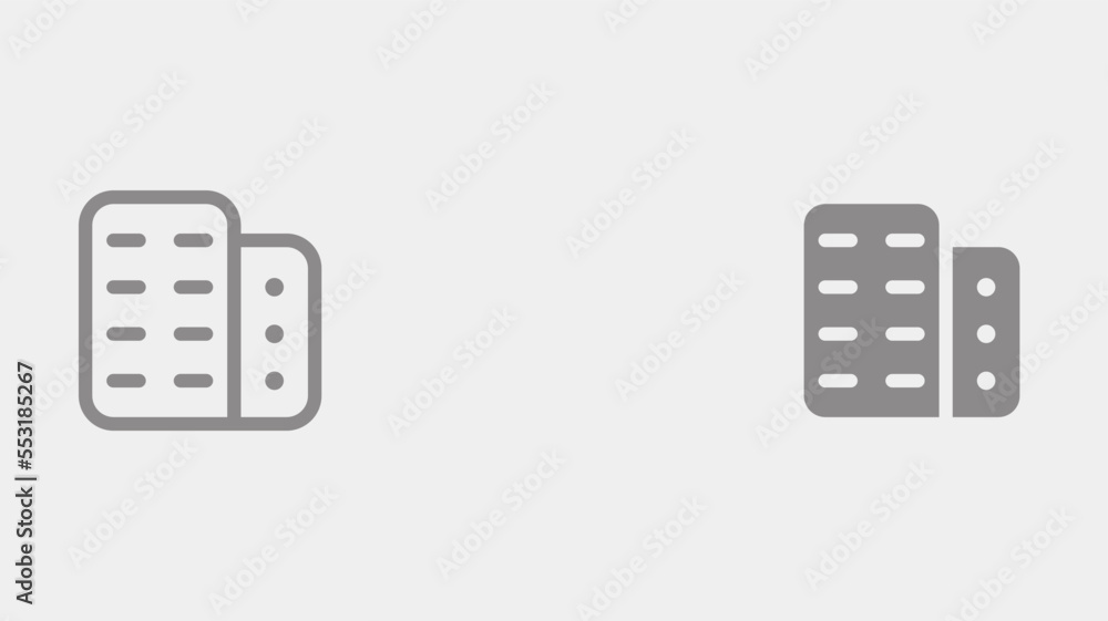 Buildings vector icon sign symbol Buildings vector icon sign symbol
