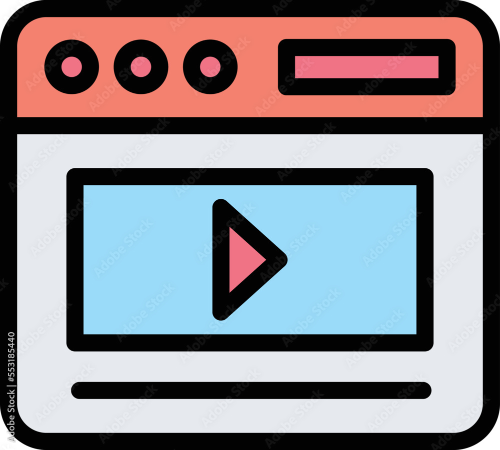 Video Marketing Vector Icon Design Illustration Video Marketing Vector Icon Design Illustration