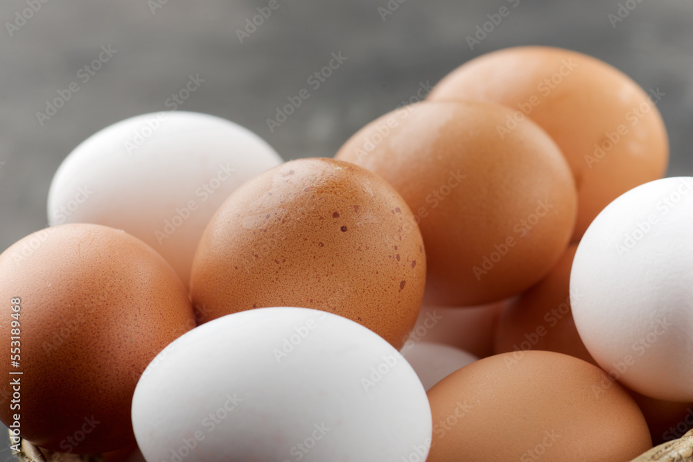 View of a group of eggs. View of a group of eggs.