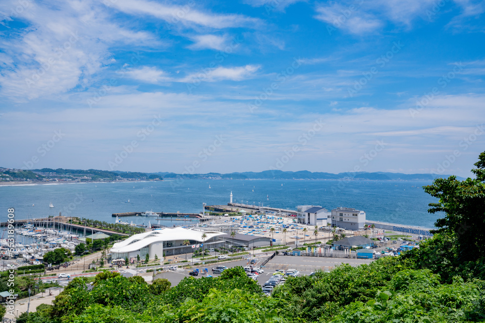 神奈川県 鎌倉 江の島 ヨットハーバー 景色