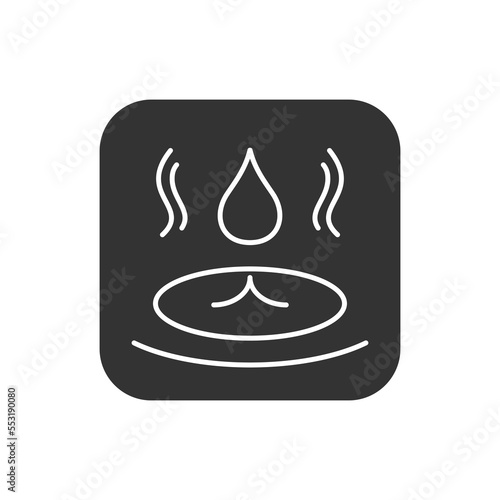Hydrate filled universal icon ui ux element sign.