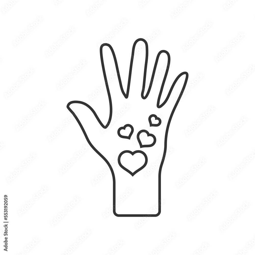 Glove line universal icon ui ux element sign. Glove line universal icon ui ux element sign.