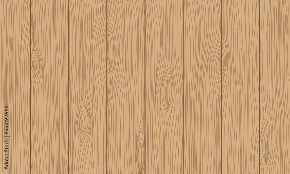 Fototapeta premium Hand draw natural wooden background. Vector illustration