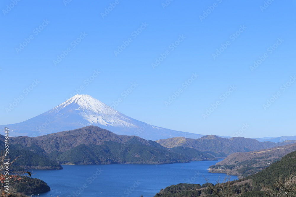 大観山からの富士山・芦ノ湖