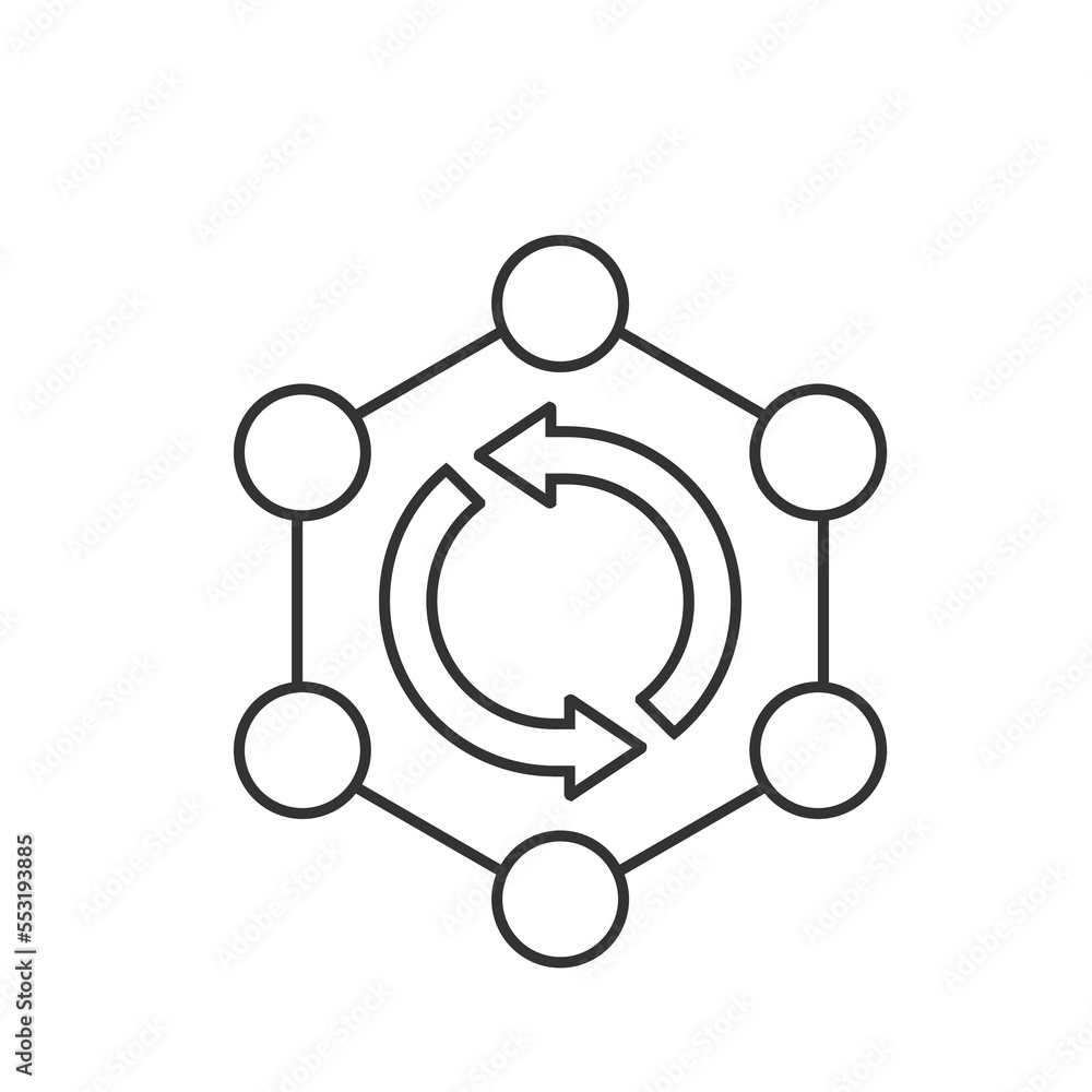Sprint planning line universal icon ui ux element sign. Sprint planning line universal icon ui ux element sign.