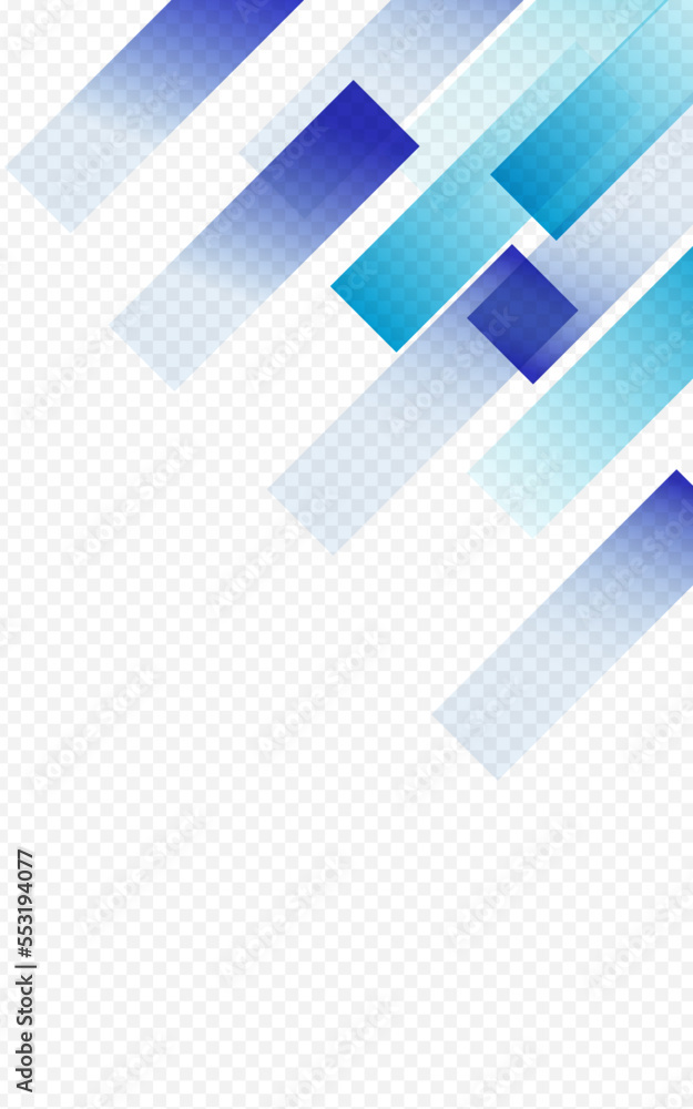 Obraz premium Blue Element Vector Transparent Background.