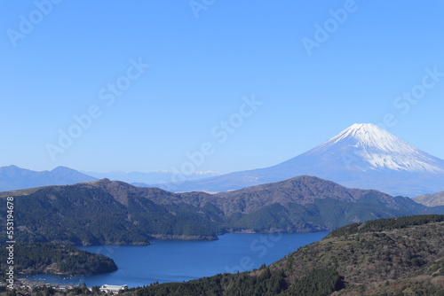 大観山からの富士山・芦ノ湖