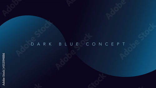 Modern minimalist dark blue premium abstract with geometric lines vector background. Exclusive wallpaper design for website, poster,  brochure, presentation