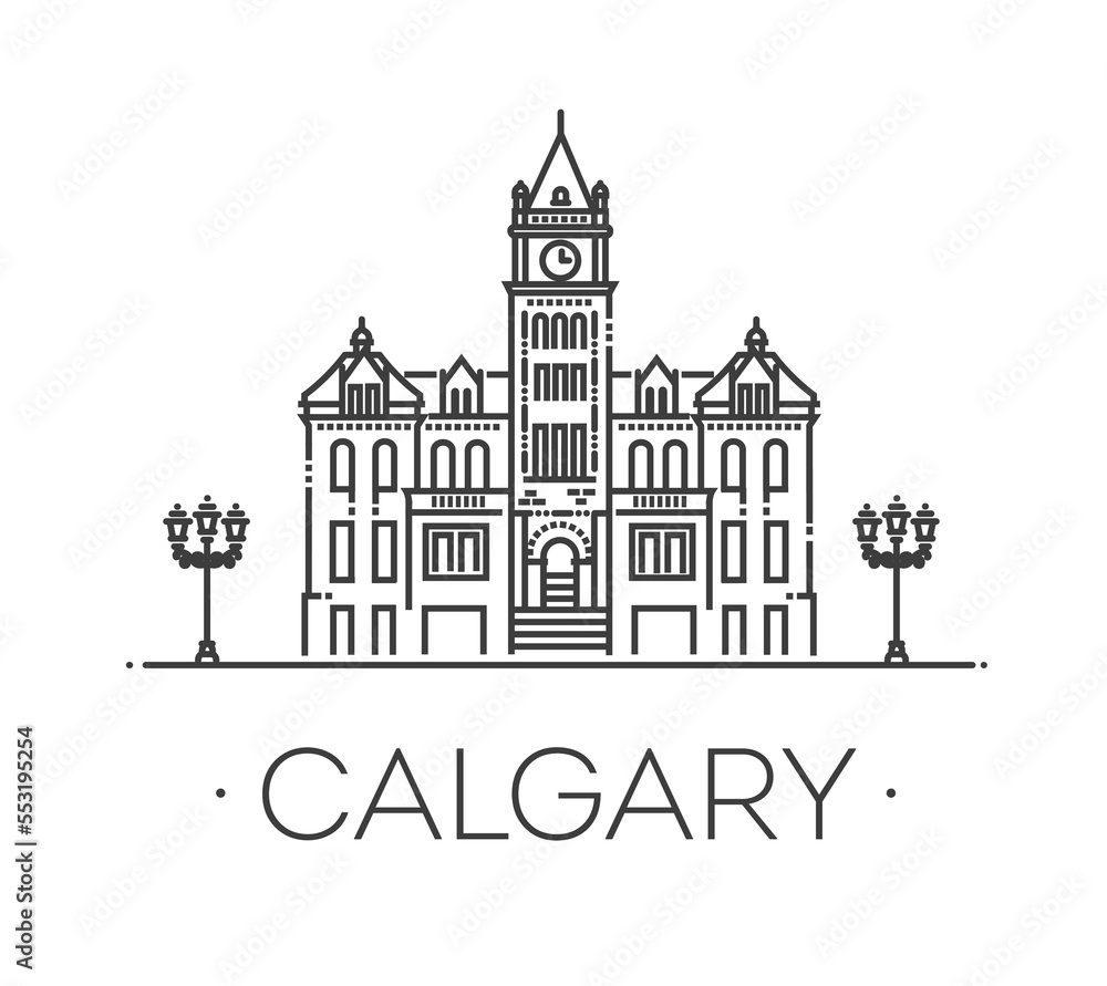Exterior facade of Calgary's old City Hall