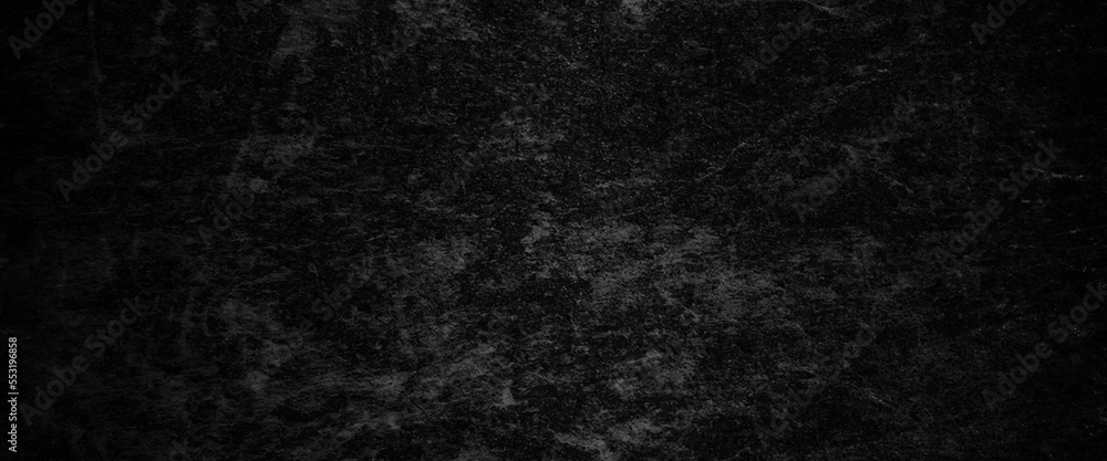 Obraz premium Wall full of scratches. grungy cement texture for background, scary dark wall. black wall abstract grey color design are light with white gradient background.