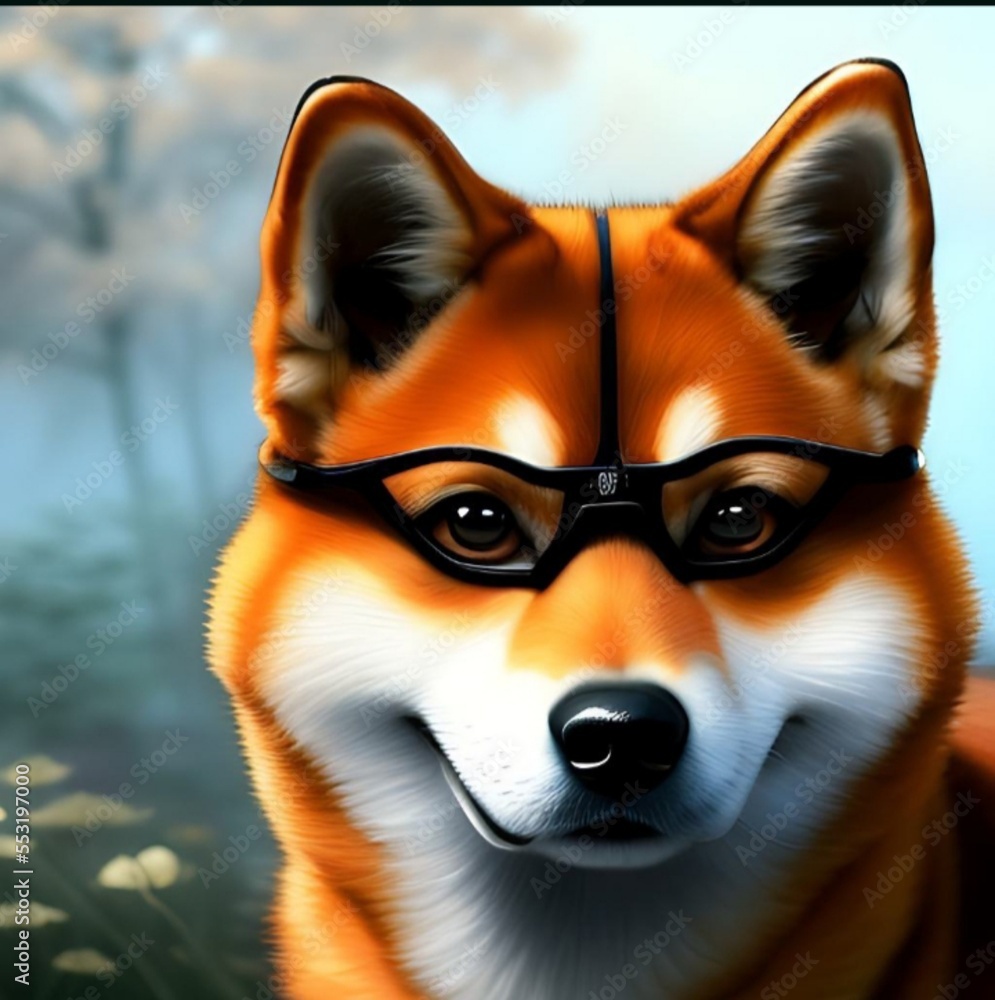 Fototapeta premium red fox face, wildlife 