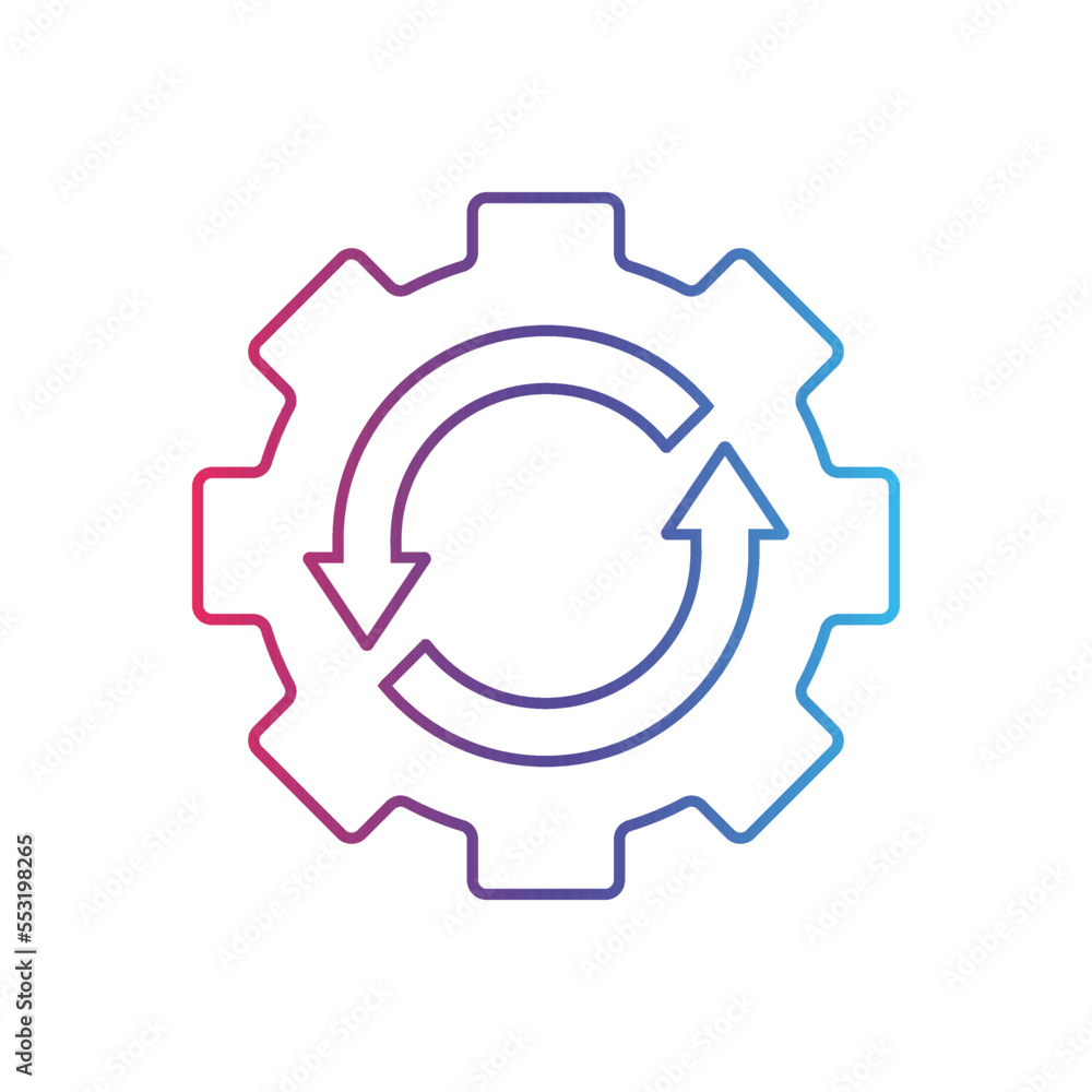 Realization line gradient icon universal icon ui ux element sign. Realization line gradient icon universal icon ui ux element sign.