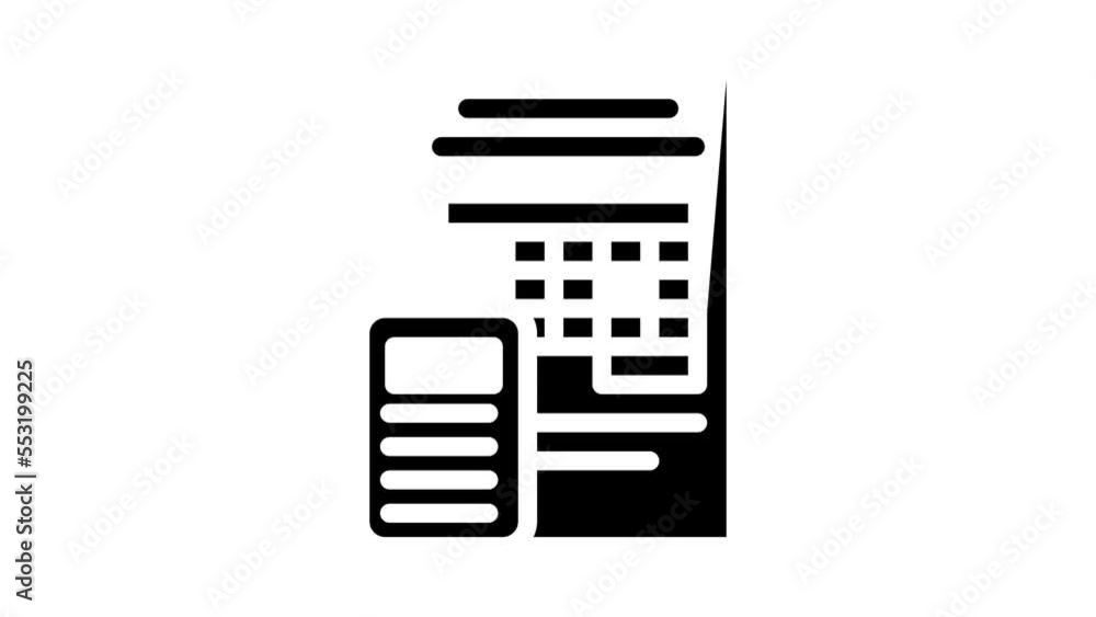 tables business manager glyph icon animation tables business manager glyph icon animation