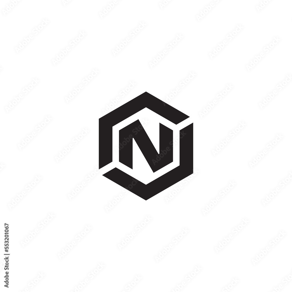 Letter N or CNC logo or icon design Letter N or CNC logo or icon design