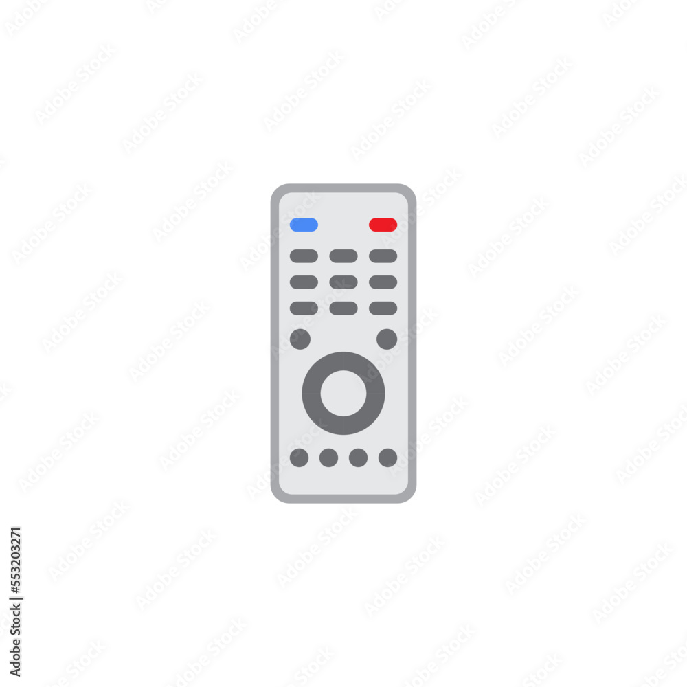 Wireless remote control icon in color, isolated on white background Wireless remote control icon in color, isolated on white background