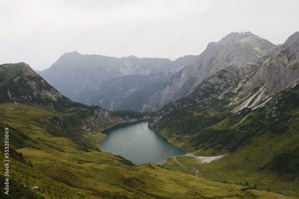 Panorama of Tappenkarsee valley, Austria Panorama of Tappenkarsee valley, Austria