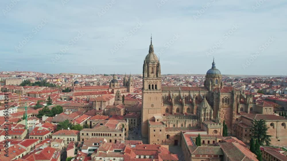 Top view of the old Spanish town of Salamanca. Top view of the old Spanish town of Salamanca.