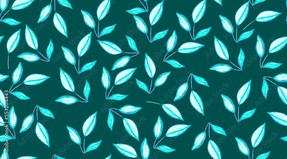 Naklejka premium background with leaves