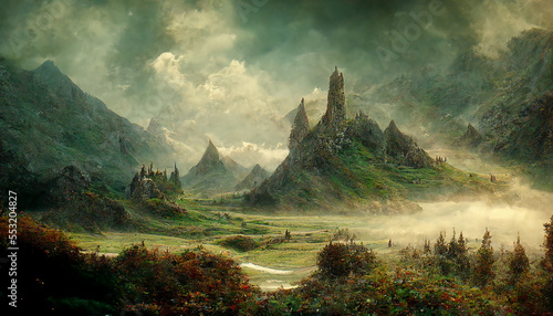 Fantasy landscape painting © Martin