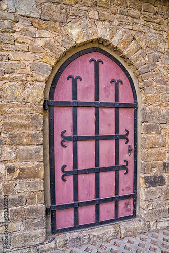 Gebäude, Detailansicht einer Haustür bzw. Eingangstür