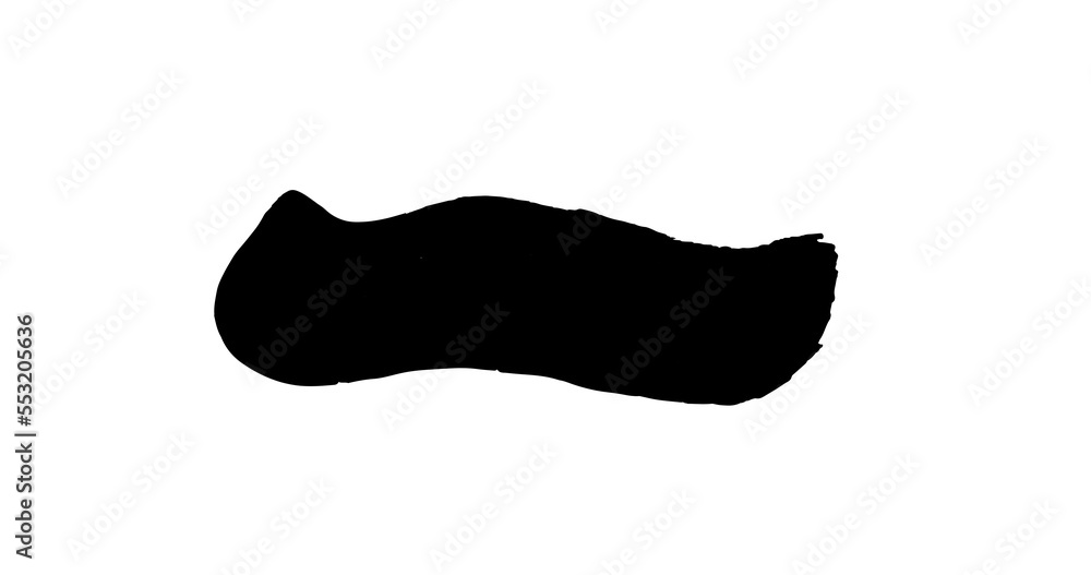Beautiful black smear brush for painting Beautiful black smear brush for painting