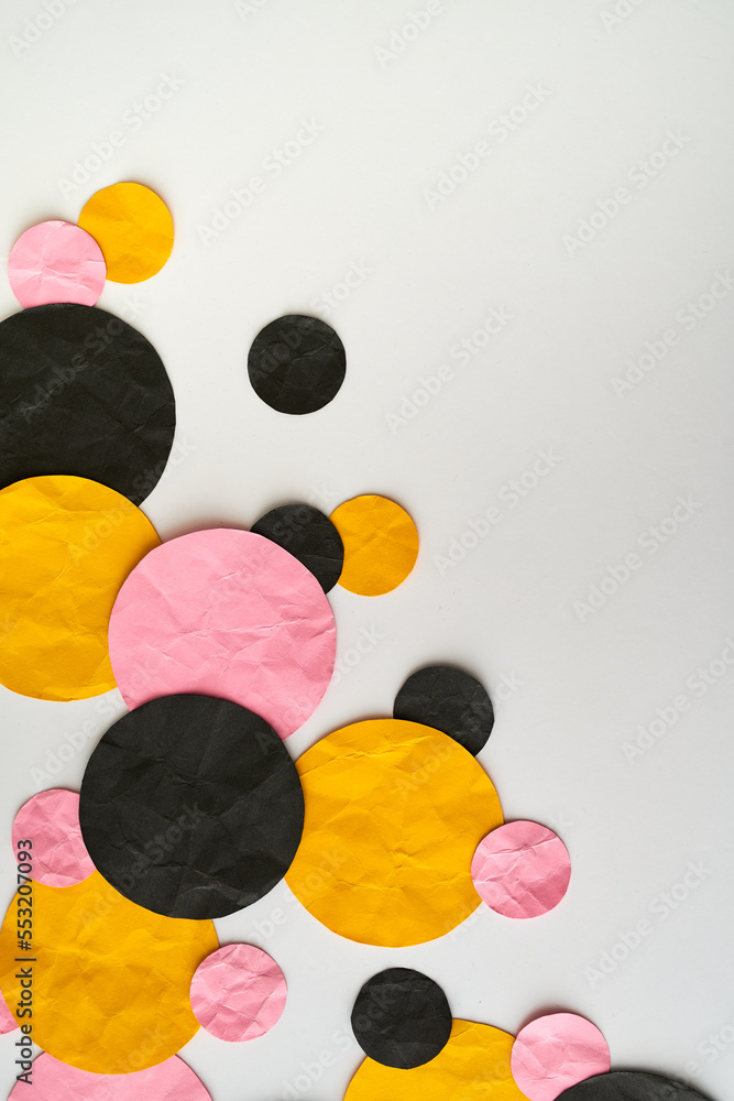 Pink, Black & Yellow Paper Background Pink, Black & Yellow Paper Background