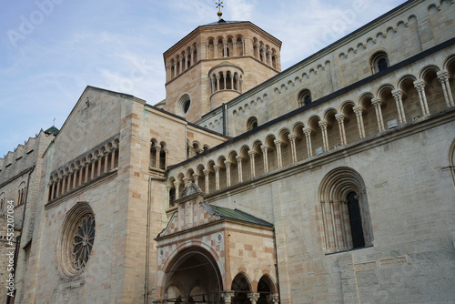 Historic cathedral square of Trento, Italy