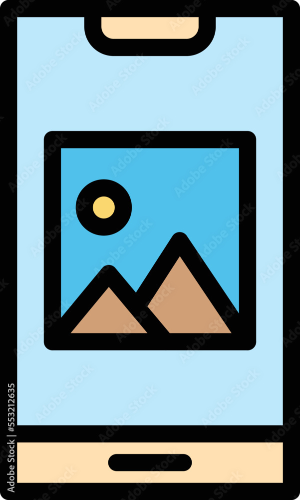 Photos Vector Icon Design Illustration Photos Vector Icon Design Illustration