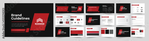 Brand guideline or Brand Guideline Layout or Brand Identity Guidelines or landscape Brand Guideline or brand manual