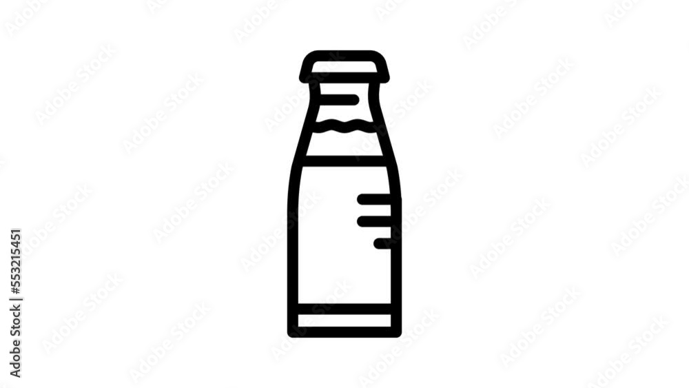 pear juice line icon animation pear juice line icon animation