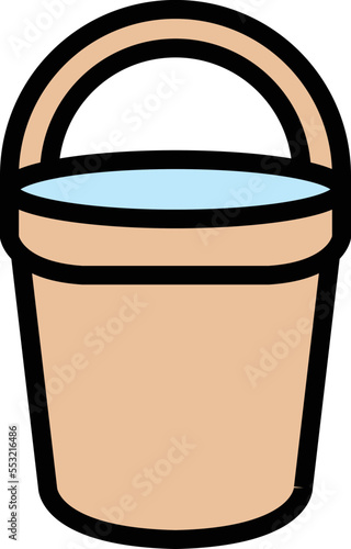 Bucket Vector Icon Design Illustration