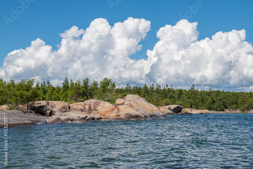 View of the sea and coast, Jussaro island, Tammisaari, Finland