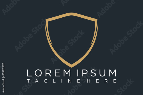 shield logo template ready for use, shielding icon, security and protector symbol