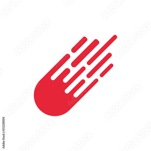 meteor logo vector template design