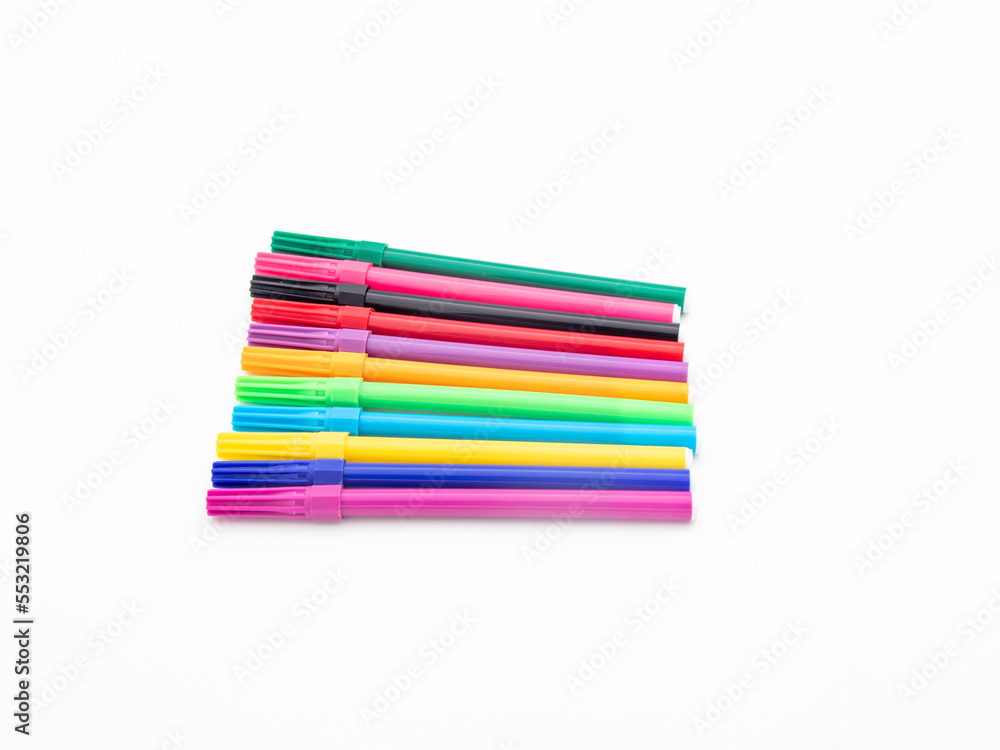 Fototapeta premium colorful felt pens
