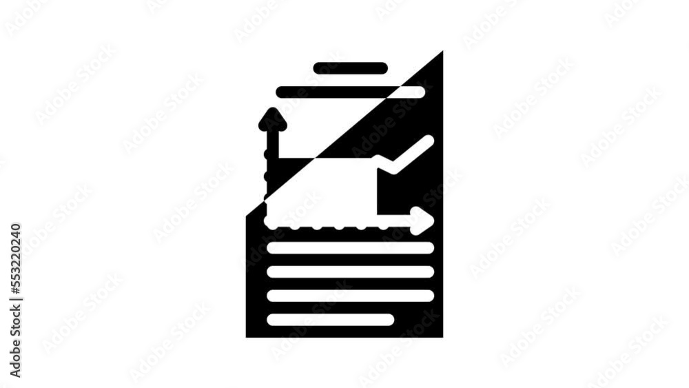 graph data science glyph icon animation graph data science glyph icon animation