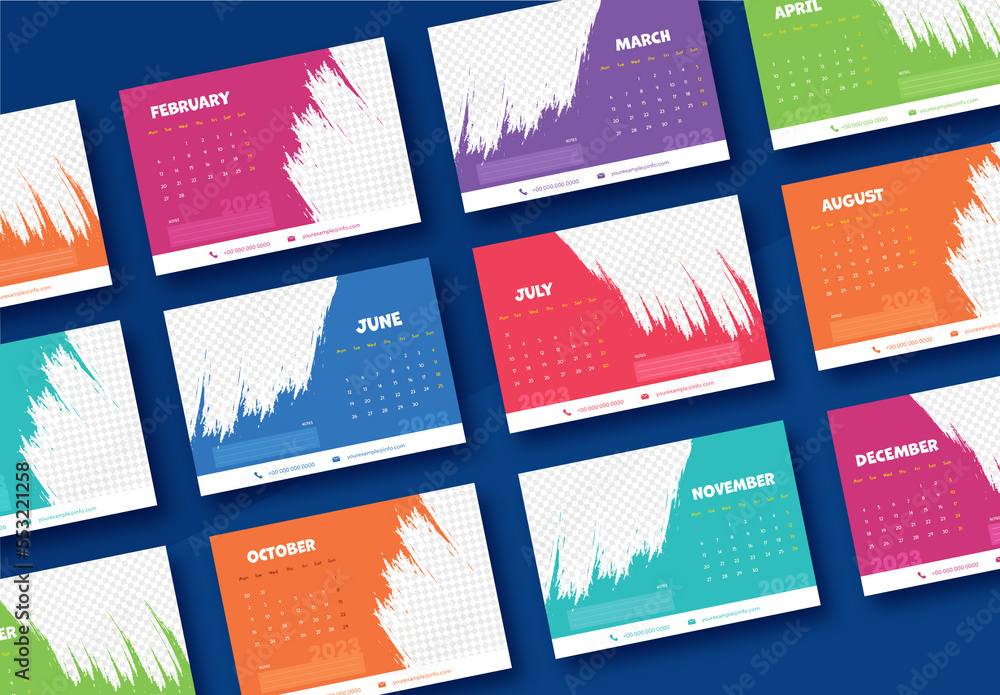 colorful-set-of-2023-desk-calendar-template-with-corporate-layout-with