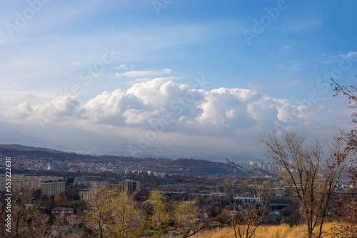Beautiful city view of Almaty Kazakhstan from top of the hill Kok tobe © Mystery