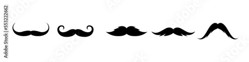 Black Moustache Silhouettes