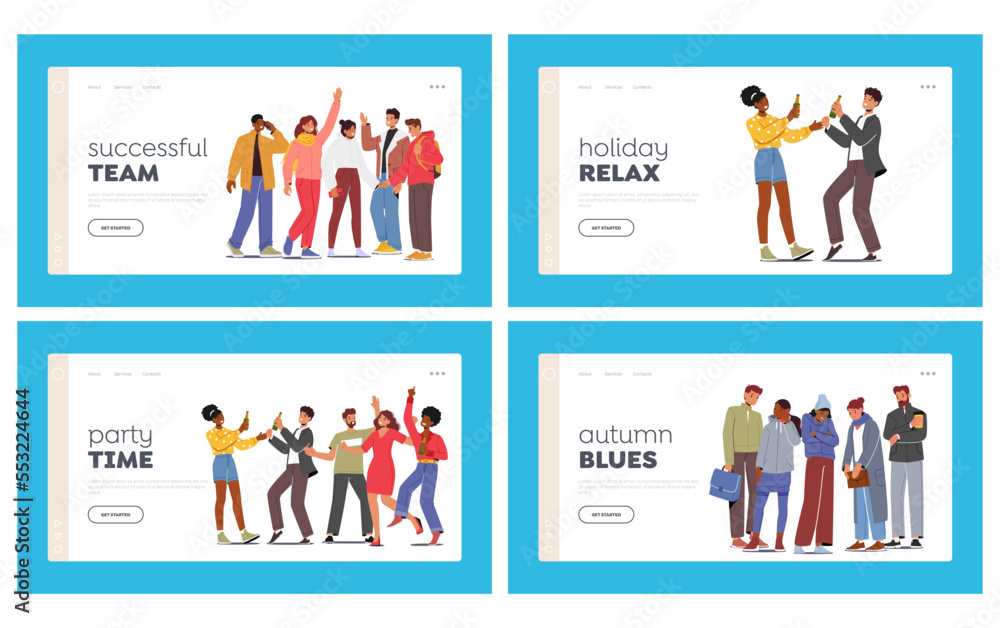 Loneliness in Crowd Landing Page Template. Sad People Feel Lonely And Uncomfortable In Society. Unhappy Men or Women Loneliness in Crowd Landing Page Template. Sad People Feel Lonely And Uncomfortable In Society. Unhappy Men or Women