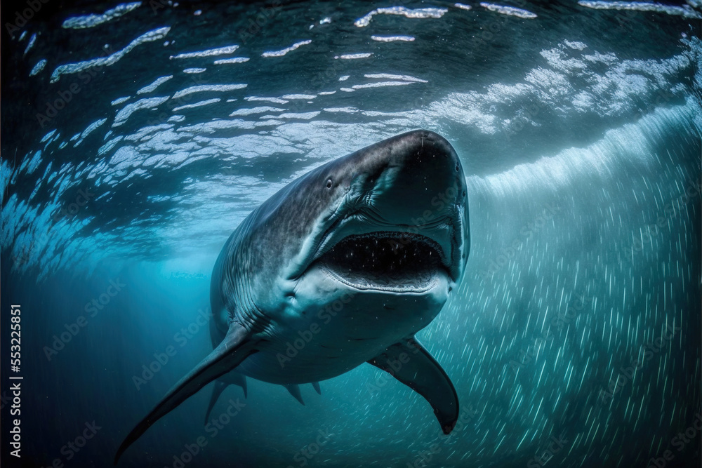 Fototapeta premium Shark Generative AI
