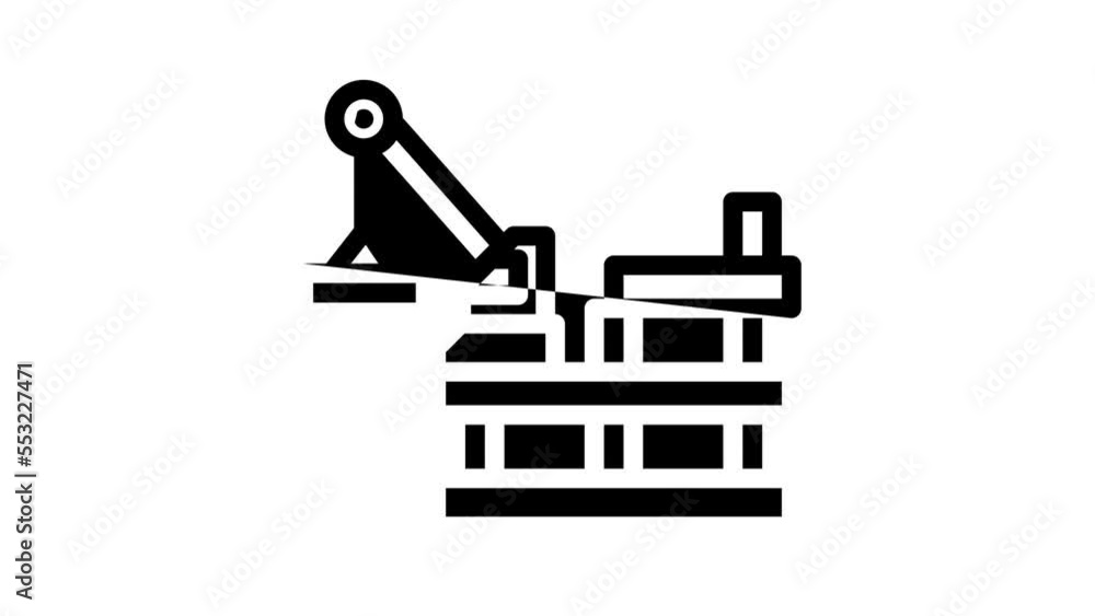 skyscraper construction line icon animation skyscraper construction line icon animation
